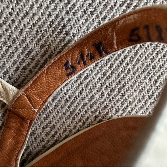 Vintage La Belle Originals Patterned Wedge Sandals - Picture 5 of 9